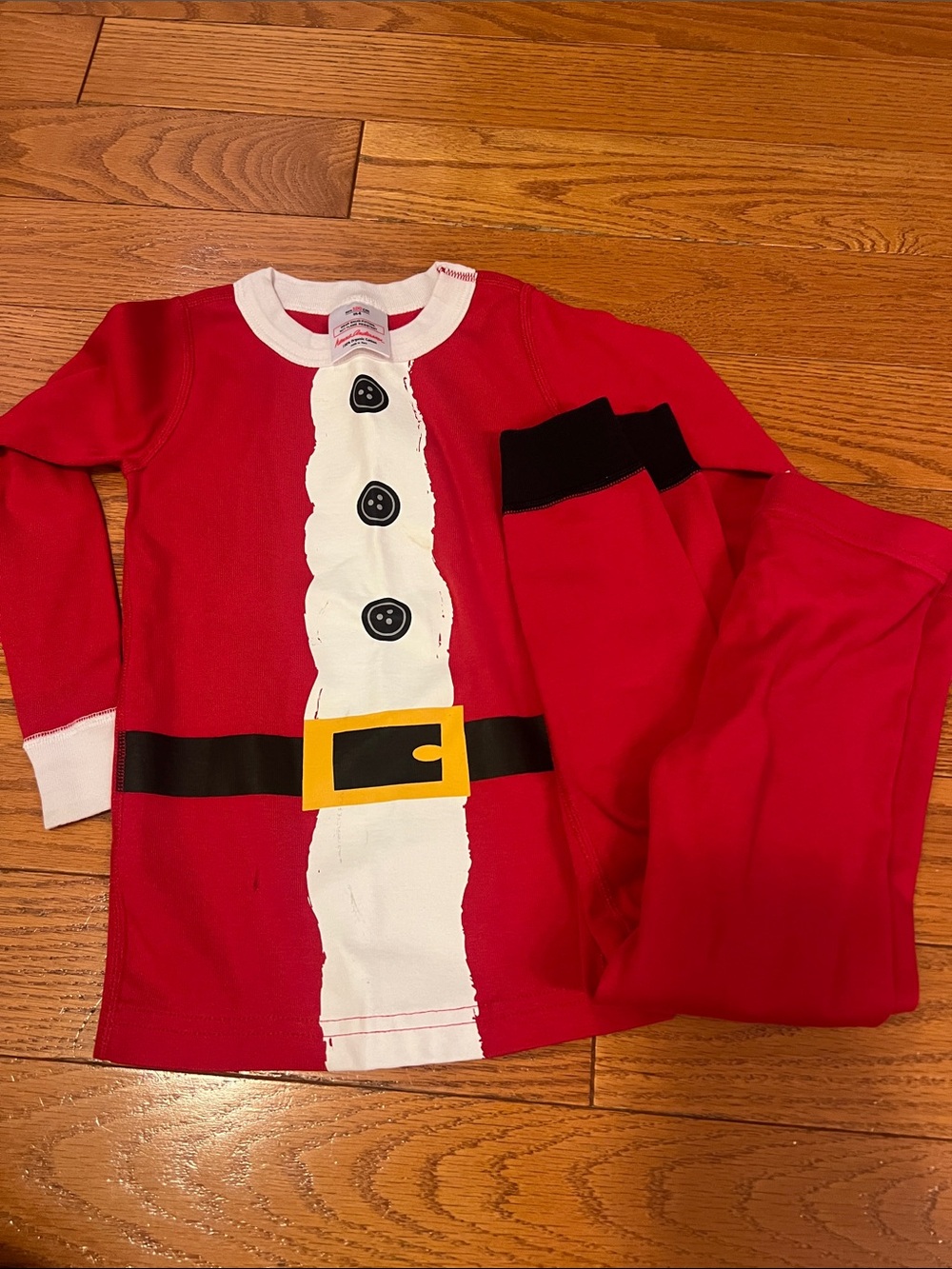 Hanna Andersson Red Santa-Inspired Kids Pajama Set